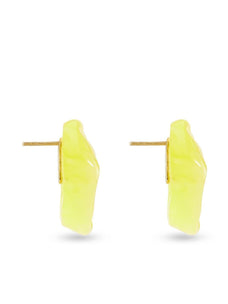 COMPLETEDWORKS YELLOW STERLING SILVER BIO-RESIN EARRINGS