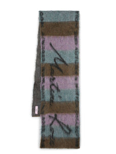 MARTINE ROSE BRUSHED MOHAIR SIGNATURE SCARF