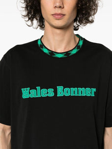 WALES BONNER LOGO BLACK T-SHIRT