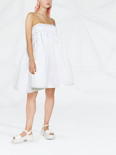 CECILIE BAHNSEN BANDEAU DRESS WITH GATHERED POCKETS