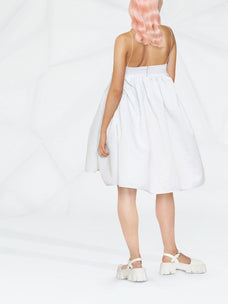 CECILIE BAHNSEN BANDEAU DRESS WITH GATHERED POCKETS