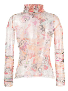 MARCO RAMBALDI SECOND SKIN TOP WITH LONG SLEEVES