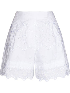 SIMONE ROCHA Shorts With Embroidered Trim